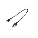 StarTech.com USB 2.0 Male USB Type A to Male Lightning Connector Black 300mm RUSBLTMM30CMB