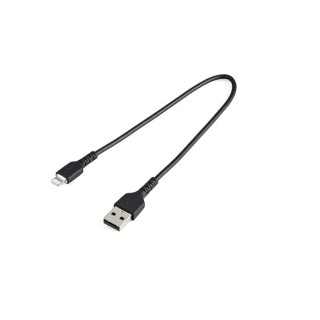 StarTech.com USB 2.0 Male USB Type A to Male Lightning Connector Black 300mm RUSBLTMM30CMB