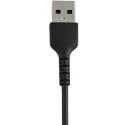 StarTech.com USB 2.0 Male USB Type A to Male Lightning Connector Black 300mm RUSBLTMM30CMB