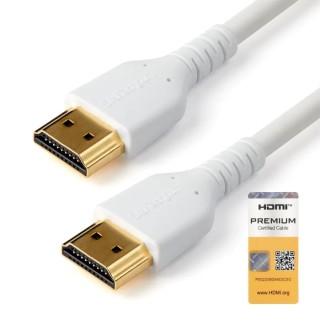 StarTech.com 1 m HDMI Cable 4K 60Hz HDMI 2.0 Male to Male White Jacket RHDMM1MPW