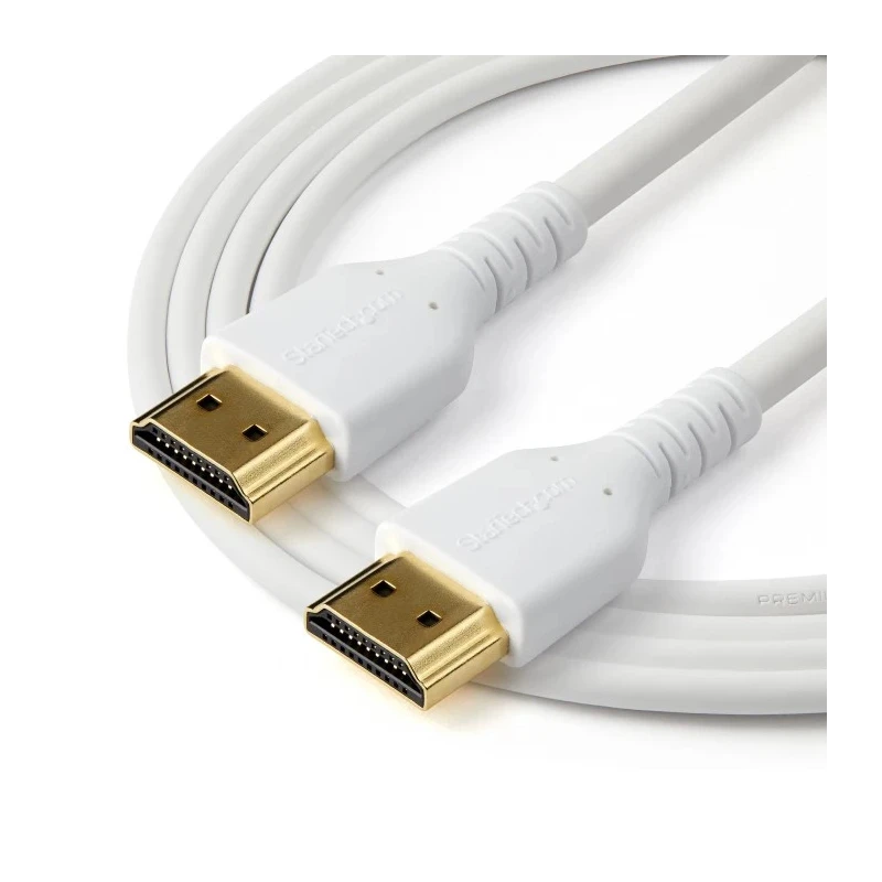 StarTech.com 1 m HDMI Cable 4K 60Hz HDMI 2.0 Male to Male White Jacket RHDMM1MPW