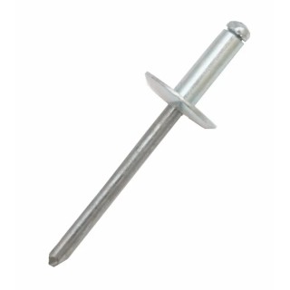 RS PRO Aluminium Blind Rivet 4.8 mm Dome Head Aluminium Body Steel Mandrel DIN 7337 223-1145