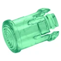 Visual LED Lens for Through-Hole LEDs Green 5 mm, Low Profile Polycarbonate Bezel CLB 300 GTP