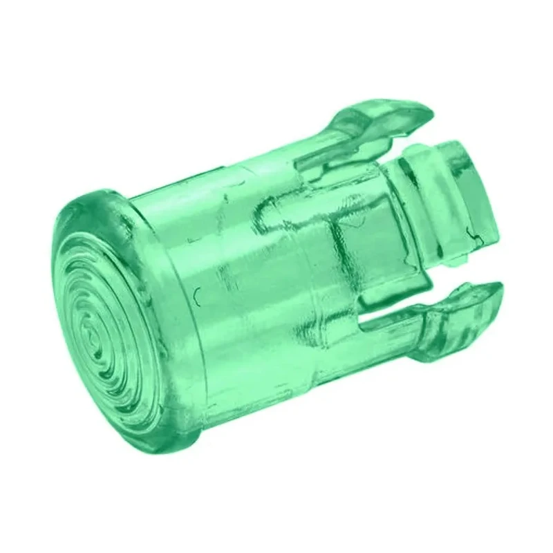 Visual LED Lens for Through-Hole LEDs Green 5 mm, Low Profile Polycarbonate Bezel CLB 300 GTP