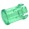 Visual LED Lens for Through-Hole LEDs Green 5 mm, Low Profile Polycarbonate Bezel CLB 300 GTP