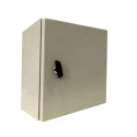 RS PRO Steel Wall Box IP66 Enclosure 400 mm x 400 mm x 200 mm Single Lock System Grey IP66