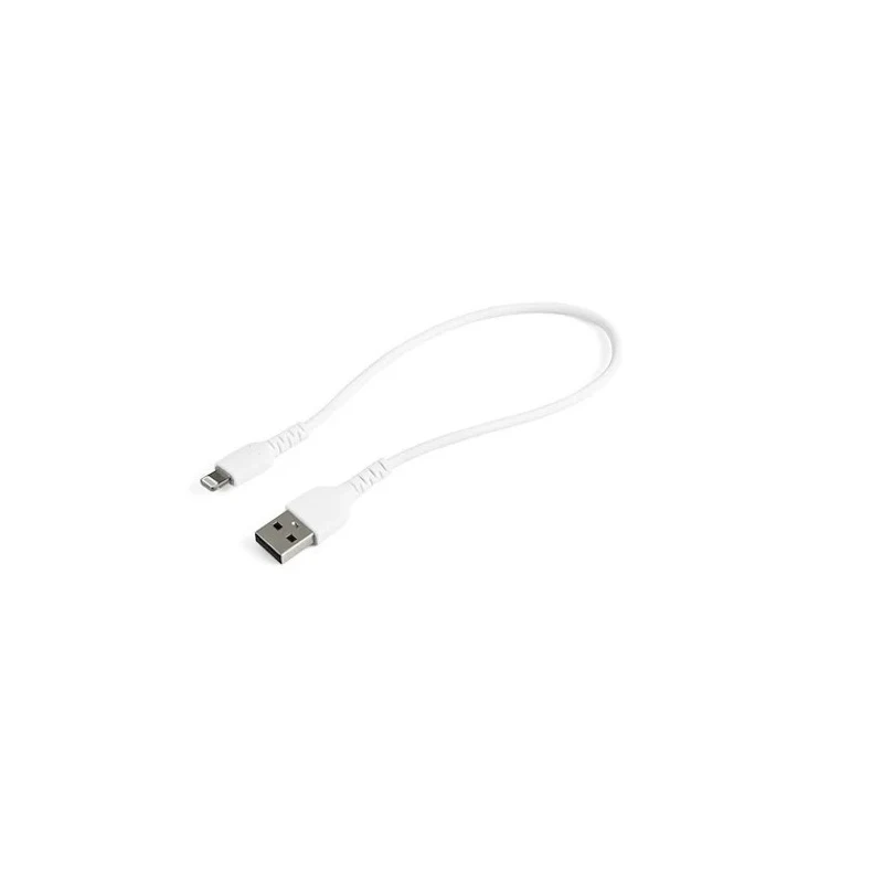 StarTech.com USB 2.0 Male USB Type A to Male Lightning Connector Cable White 300mm RUSBLTMM30CMW