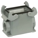 HARTING Han A Range Heavy Duty Power Connector Housing 2 Lever Surface Mounting Die Cast Aluminium IP65 32A 09200320270