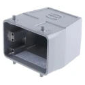 HARTING Han A Range Heavy Duty Power Connector Hood 2 Lever, Die Cast Aluminium Body, IP65, 32A 09200320420