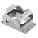 HARTING Han A Range Heavy Duty Power Connector Housing 2 Lever, Die Cast Aluminium, IP65, 32A 09200320301