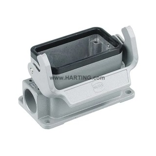 HARTING Han B Range Heavy Duty Power Connector Housing Surface Mount Die Cast Aluminium IP65 09300101291