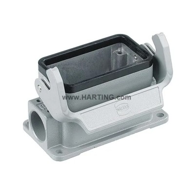 HARTING Han B Range Heavy Duty Power Connector Housing Surface Mount Die Cast Aluminium IP65 09300101291