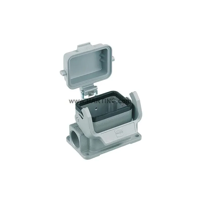 HARTING Han B Range Heavy Duty Power Connector Housing 1 Lever Surface Mount Die Cast Aluminium IP65 09300061296