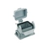 HARTING Han B Range Heavy Duty Power Connector Housing 1 Lever Surface Mount Die Cast Aluminium IP65 09300061296