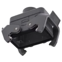 HARTING Han B Range Heavy Duty Power Connector Hood 2 Lever Die Cast Aluminium IP65 09300101731