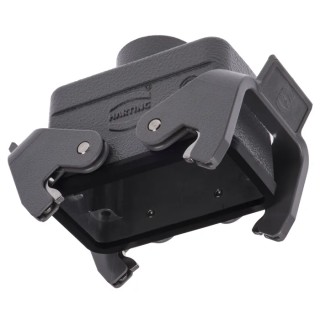 HARTING Han B Range Heavy Duty Power Connector Hood 2 Lever Die Cast Aluminium IP65 09300101731