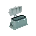 HARTING Han B Range Heavy Duty Power Connector Hood 2 Lever Surface Mount Die Cast Aluminium IP65 09300161220