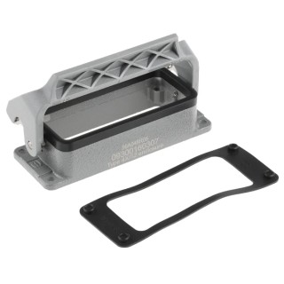 HARTING Han B Range Heavy Duty Power Connector Housing 16B Bulkhead Mount Die Cast Aluminium IP65 09300160307