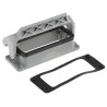 HARTING Han B Range Heavy Duty Power Connector Housing 16B Bulkhead Mount Die Cast Aluminium IP65 09300160307