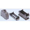 HARTING Han B Range Heavy Duty Power Connector Housing Surface Mount Die Cast Aluminium IP65 2 Lever 24B 09300241220