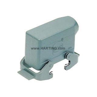 HARTING Han B Range Heavy Duty Power Connector Hood, 2 Lever, Die Cast Aluminium Body, IP67 IP66 IP65, Model 09300241530