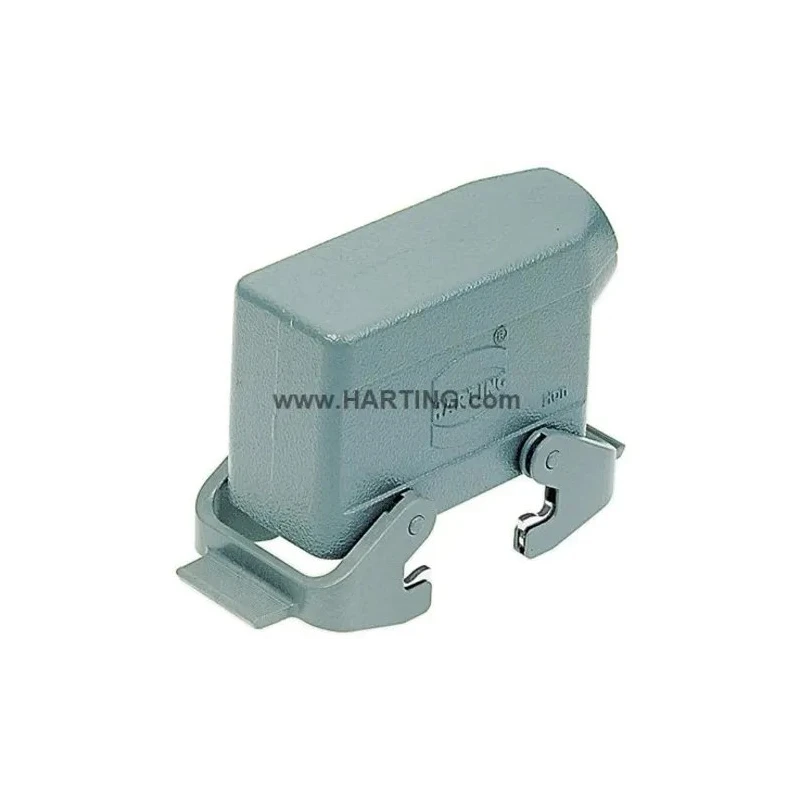 HARTING Han B Range Heavy Duty Power Connector Hood, 2 Lever, Die Cast Aluminium Body, IP67 IP66 IP65, Model 09300241530