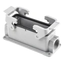 HARTING Han B Range Heavy Duty Power Connector Housing 2 Lever Surface Mount Die Cast Aluminium IP65 09300241270