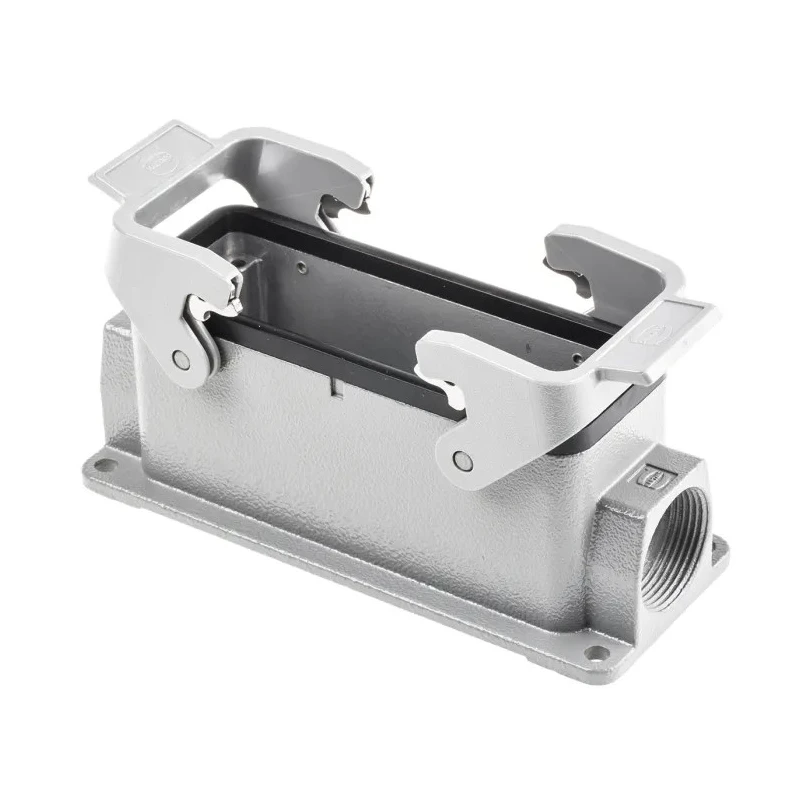 HARTING Han B Range Heavy Duty Power Connector Housing 2 Lever Surface Mount Die Cast Aluminium IP65 09300241270