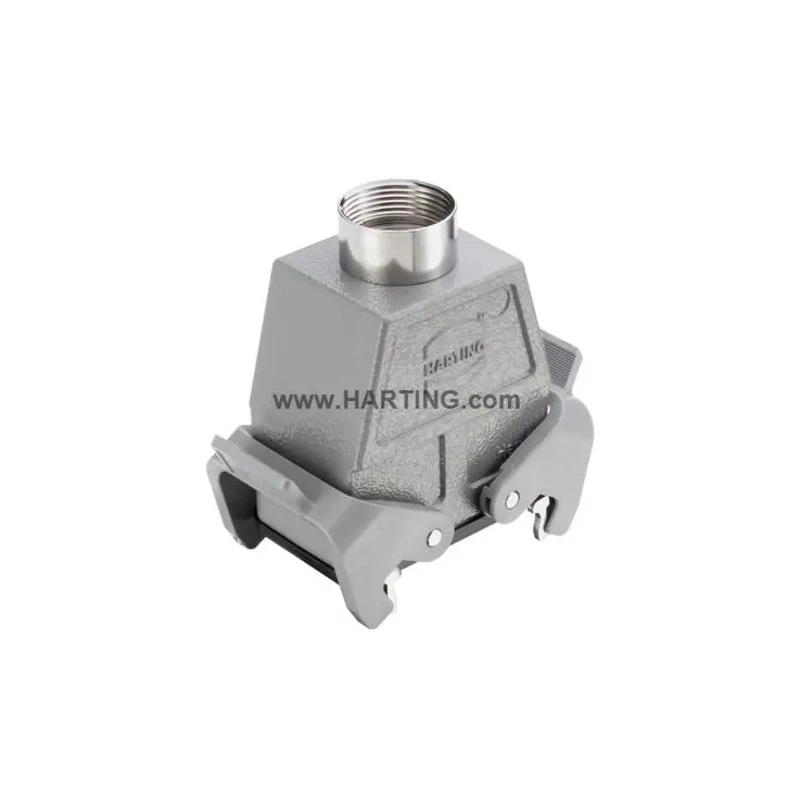 HARTING Han B Range Heavy Duty Power Connector Hood 2 Lever, Die Cast Aluminium Body, IP65, PG29 Thread Size 09300241731