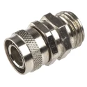 Adaptaflex Brass Nickel-Plated Conduit Fitting 12 mm Nominal Size M16 Thread IP54 Rated Swivel 7TCA296020R0059 SP12/M16/B