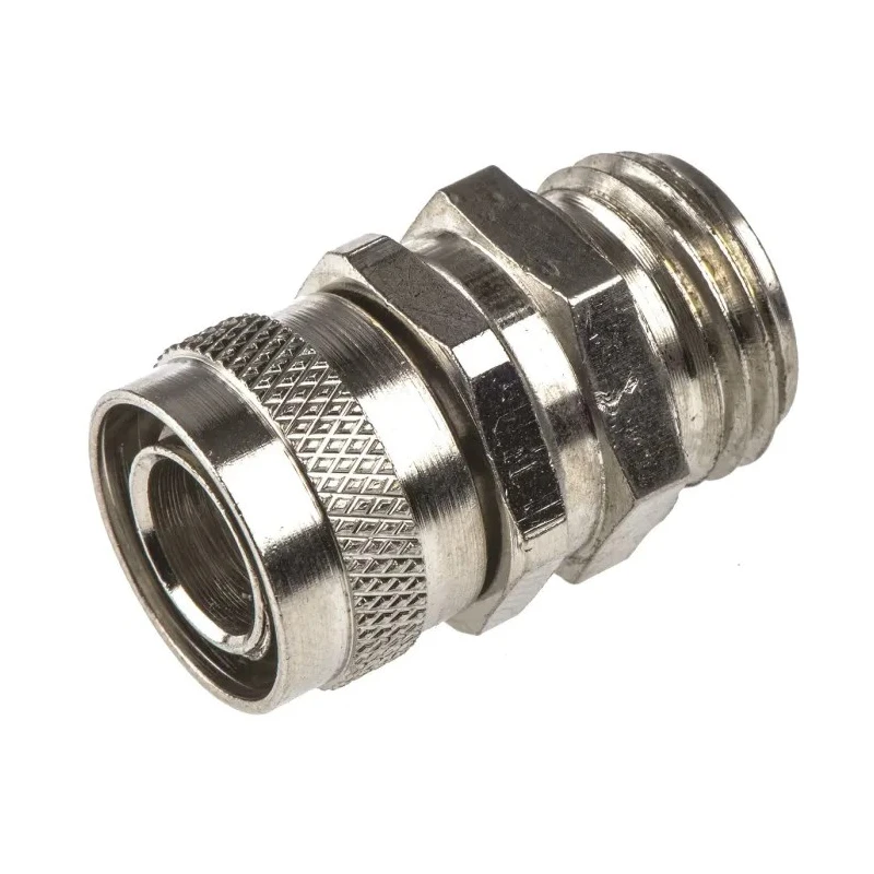Adaptaflex Brass Nickel-Plated Conduit Fitting 12 mm Nominal Size M16 Thread IP54 Rated Swivel 7TCA296020R0059 SP12/M16/B