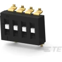 TE Connectivity Recessed Rotary Coded DIP Switch Surface Mount TDS04SGRSTU04