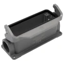 HARTING Han B Range Heavy Duty Power Connector Hood Surface Mount Die Cast Aluminium IP65 1 Lever 24B 09300241250