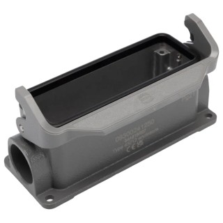 HARTING Han B Range Heavy Duty Power Connector Hood Surface Mount Die Cast Aluminium IP65 1 Lever 24B 09300241250