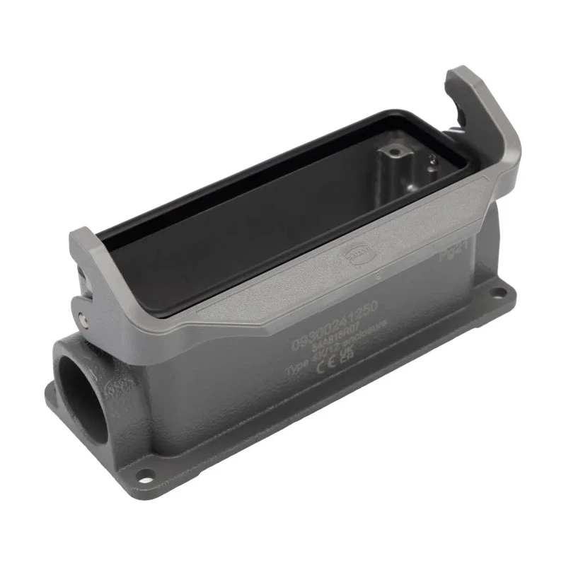 HARTING Han B Range Heavy Duty Power Connector Hood Surface Mount Die Cast Aluminium IP65 1 Lever 24B 09300241250