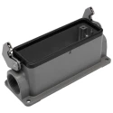 HARTING Han B Range Heavy Duty Power Connector Hood Surface Mount Die Cast Aluminium IP65 1 Lever 24B 09300241250