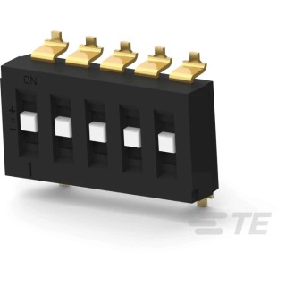 TE Connectivity Recessed Rotary Coded DIP Switch Surface Mount TDS05SGRSTR04