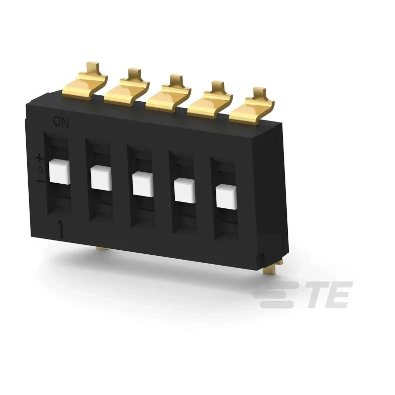 TE Connectivity Recessed Rotary Coded DIP Switch Surface Mount TDS05SGRSTR04