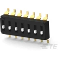 TE Connectivity Raised Rotary Coded DIP Switch Surface Mount EDS07SGNNTR04Q