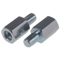 RS PRO Steel Hex Standoff M6, 14 mm Body, 10 mm Stud, Zinc Plated 603-508