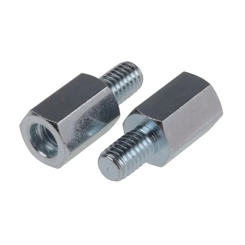 RS PRO Steel Hex Standoff M6, 14 mm Body, 10 mm Stud, Zinc Plated 603-508