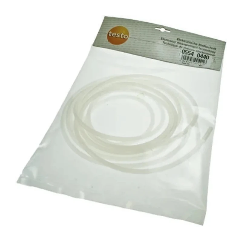 Testo Connection Hose Flexible Silicone Pressure Connection Hose Ø4/6 mm, 5m Length, Load Capacity 700hPa, For Use 0554 0440
