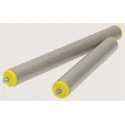 Interroll Plastic Round Conveyor Roller Spring Loaded 50 mm Diameter x 350 mm Length, Steel 10 mm Spindle 11ELSAAJAC - 350