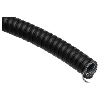 Adaptaflex Flexible PVC-Coated Galvanised Steel Conduit 10 mm Nominal Diameter, 10 m Length, Black SP10/BL/10M