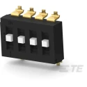 TE Connectivity Raised Rotary Coded DIP Switch Surface Mount TDS04SGNNTR04