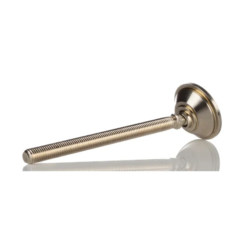 Nu-Tech Engineering Adjustable Foot M12, 55 mm Base Diameter, Nickel Plated Steel, 600 kg Static Load Capacity, 10° A070/005