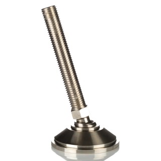 Nu-Tech Engineering M12 55 mm Diameter Adjustable Foot Nickel Plated Steel 450kg Static Load Capacity 10° Tilt Angle A070/002