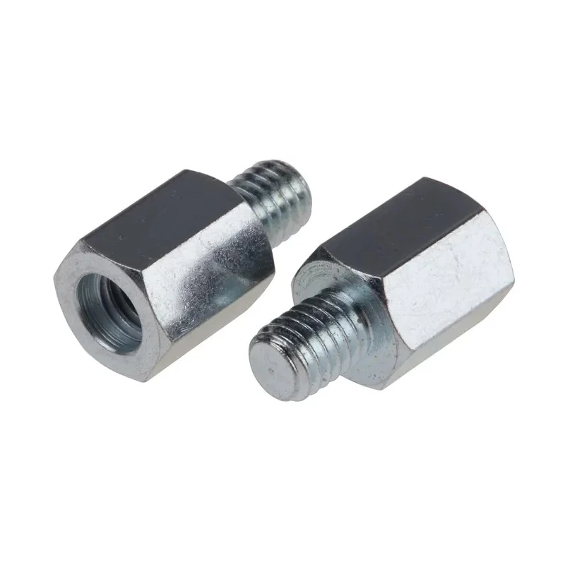 RS PRO M6 Steel Standoff, Hex Shape, 12 mm Body Length, 7.5 mm Stud Length, Zinc Plated 603-491