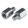 RS PRO M6 Steel Standoff, Hex Shape, 12 mm Body Length, 7.5 mm Stud Length, Zinc Plated 603-491