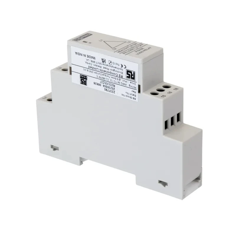 RS Pro 3 Phase Phase Loss Voltage Asymmetry Monitoring Relay SPDT DIN Rail 223-7795